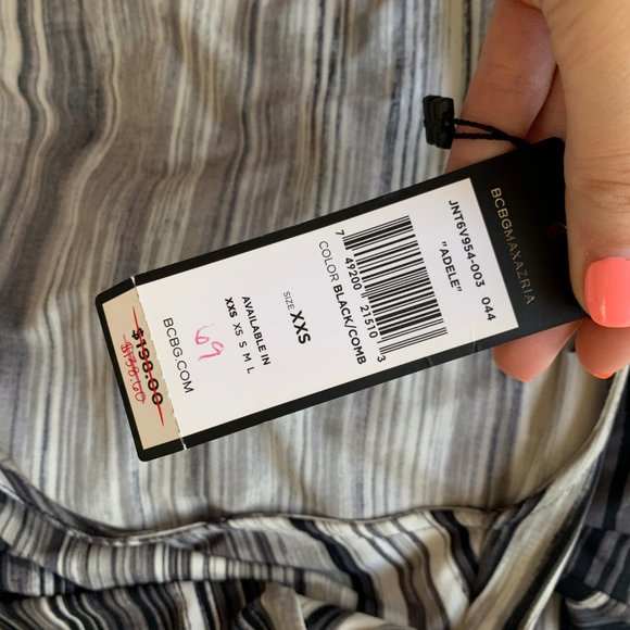 BCBGMaxAzria Striped Midi Dress - Picture 7 of 8